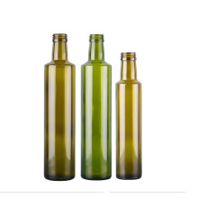 Manufacturer Customized 250ml 500ml 750ml Round Square Dark Green Olive Oil Glass Bottle Kitchen Glass Cooking Olive Oil Bottle